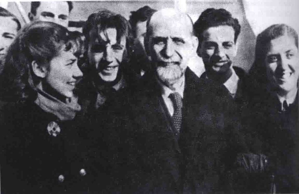 Juan Ramón Jiménez a su llegada a Buenos Aires el 4 de agosto de 1948