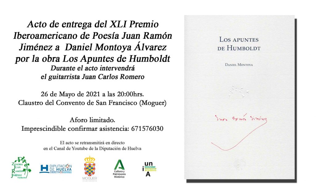 Invitación Entrega Premio Iberoamericano de Poesía